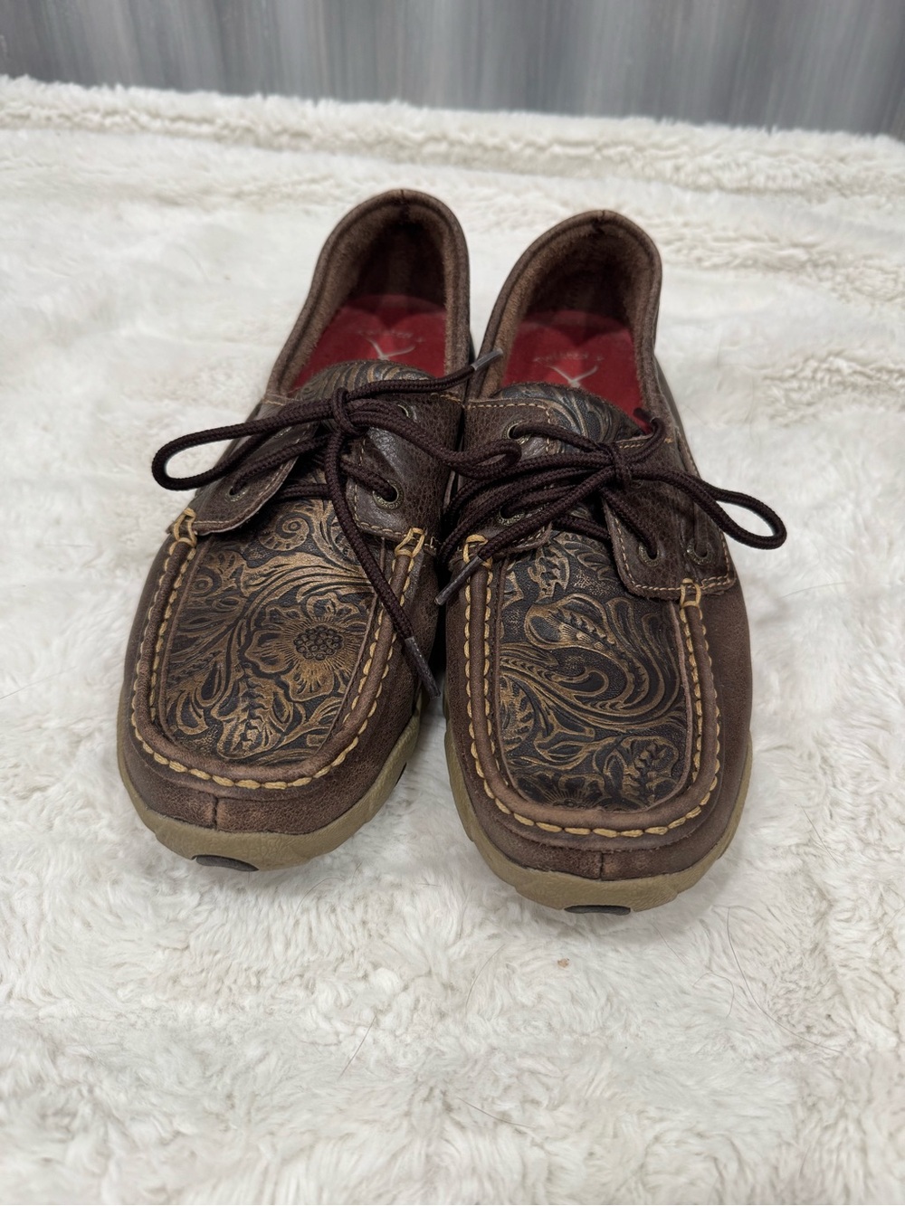 Twisted X Women’s Boat Shoe Floral Pattern